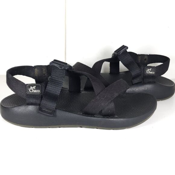 Chaco Men's Z Cloud Size US11 Black Strappy Outdoor Sport Sandals Shoes - Picture 8 of 16